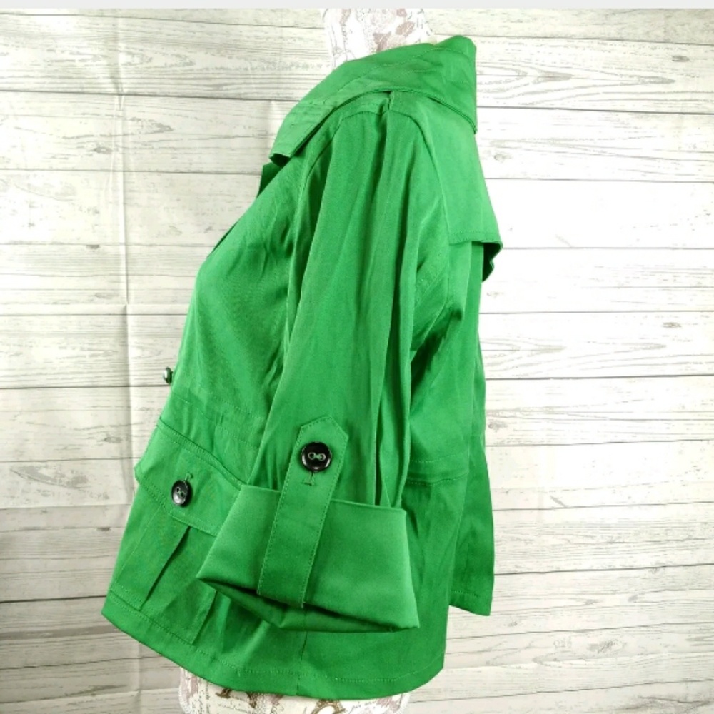 Ruby Rd green jacket petite button front 10P - Picture 3 of 8